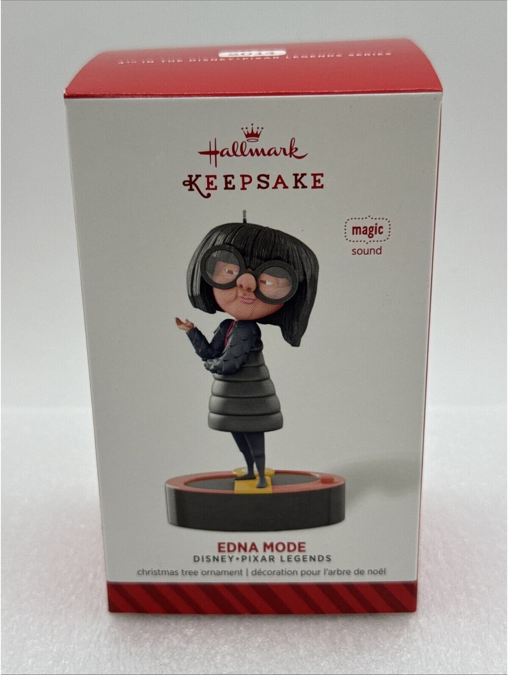 2014 Hallmark Magic Ornament Disney/Pixar Legends Edna Mode Incredibles Sound